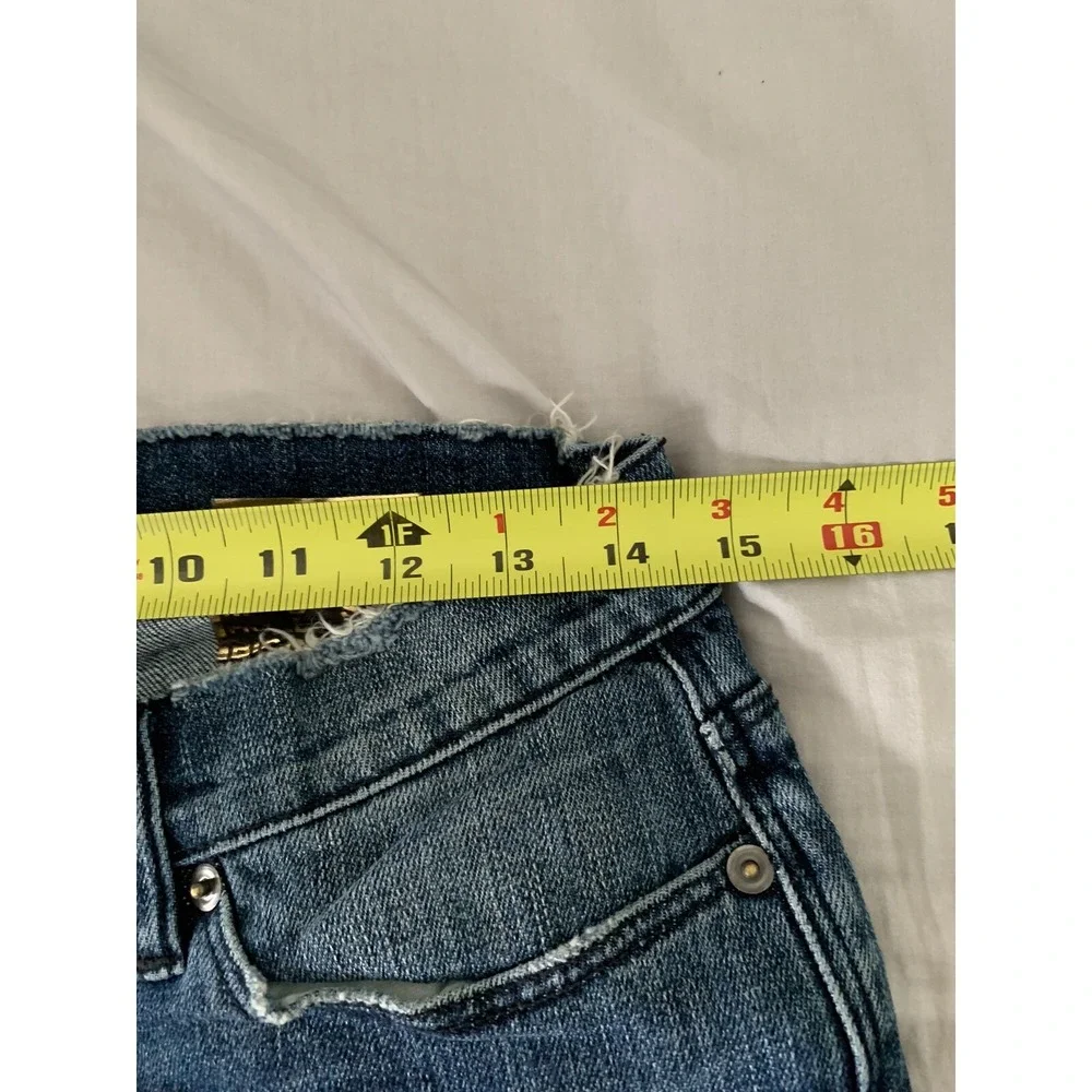 NWT Ksubi Super Skinny Ankle Zip Roadie Blue Distressed Jeans size 30